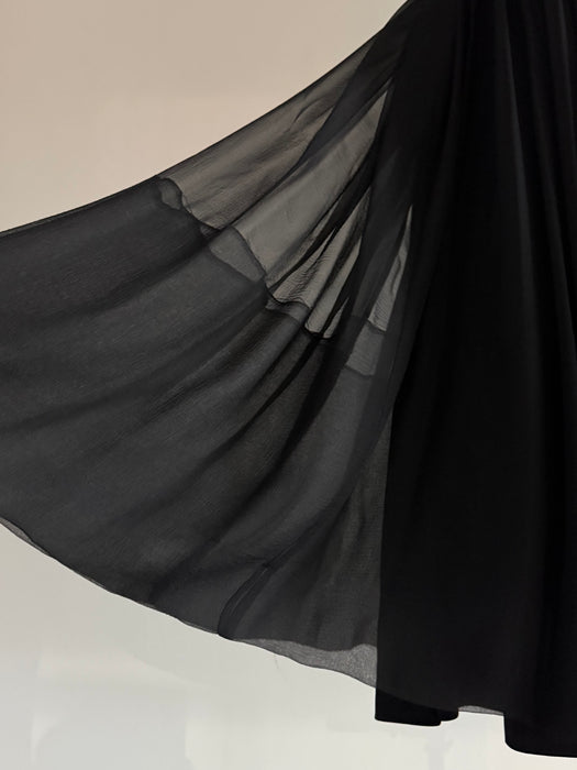 Sublime Late 1950’s Mollie Parnis Silk Chiffon Cocktail Dress / M