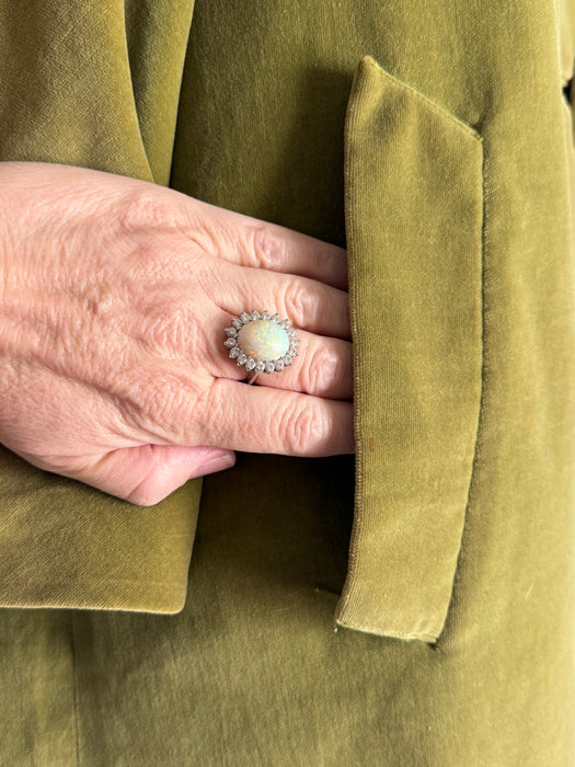 Fabulous 1950’s Olive Green Velveteen Coat With Chocolate Brown Lining / ML
