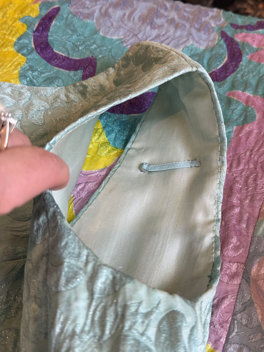 Fabulous 1960's Abstract Couture Evening Dress By Rossino - Angela / L