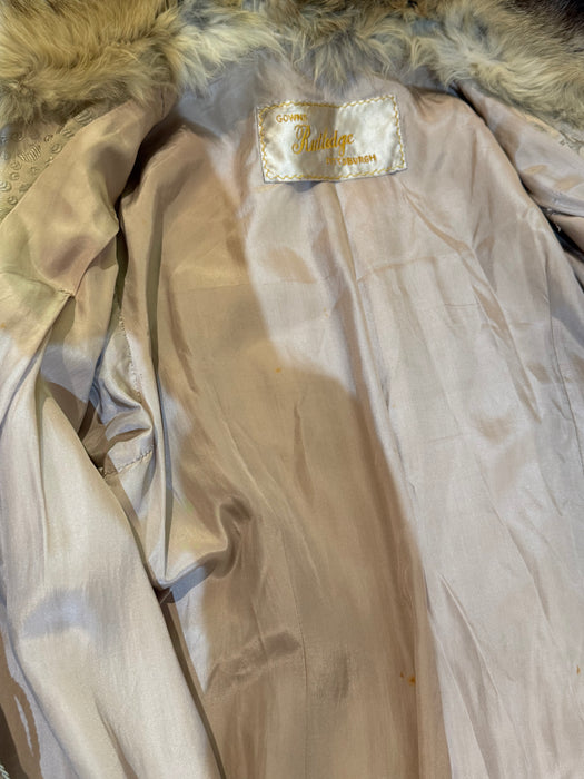 Rare 1920's Silk Brocade Evening Coat From Rutledge of Pittsburg / M