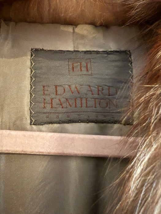 Glamorous 1930's Inspired Fox Fur Chubby Jacket By Edward Hamilton / M