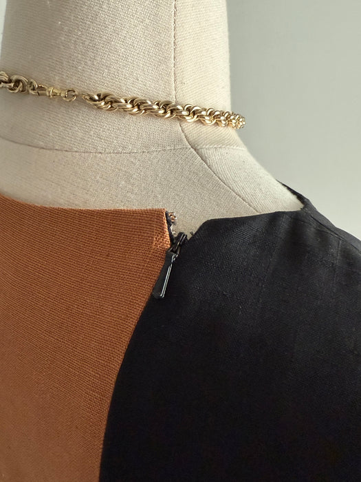 Rare Museum Worthy Silhouette Dress By BH WRAGGE Dated 1970 / ML