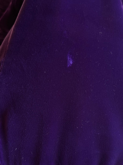 Exquisite Vintage Oscar de la Renta Aubergine Velvet Evening Dress / S