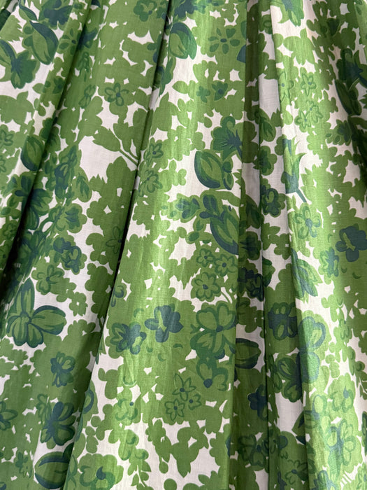 Glorious 1950's Carolyn Schnurer Polished Cotton Summer Dress / S