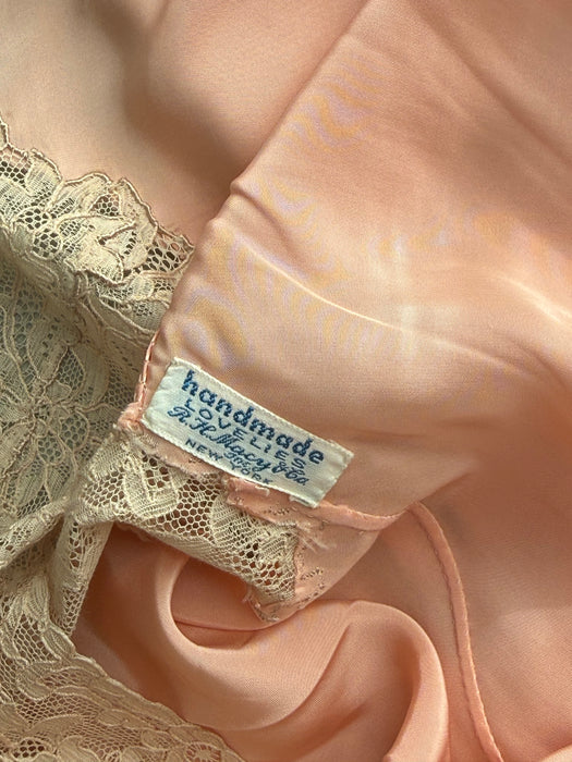 Beautiful "Handmade" Lovelies Late 1930's Bias Cut Slip Dress From Macys / XL