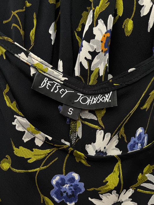 Vintage 1990's Dark Floral Bias Cut Dress by Betsey Johnson / S Xtabay Vintage Vintage 1990's Dark Floral Bias Cut Dress by Betsey Johnson / S Xtabay Vintage