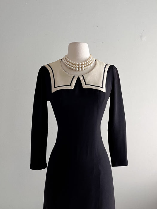 Most Amazing 1960's Sailor Style Mod Dress / Sz S