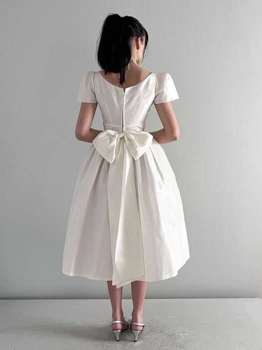 Sweetest 1950's Ivory Courthouse Wedding Dress / Sz XS