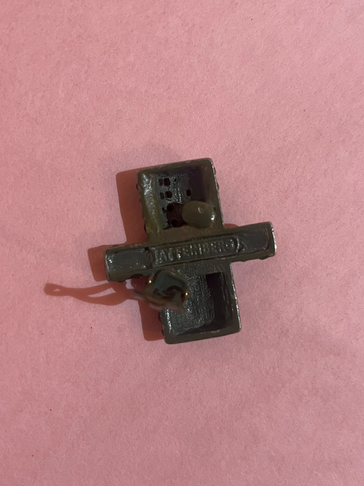 Stunning 1980's Emerald Green Modernist Earrings by Jay Feinberg