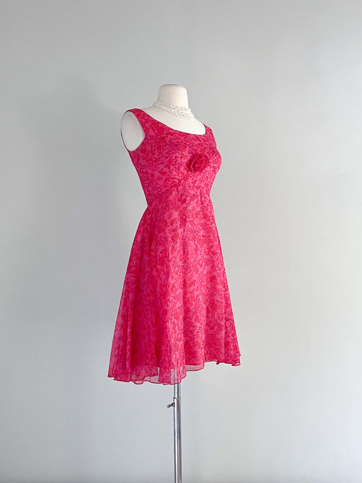 Adorable Barbie Pink 1960's Babydoll Dress  / Sz XS