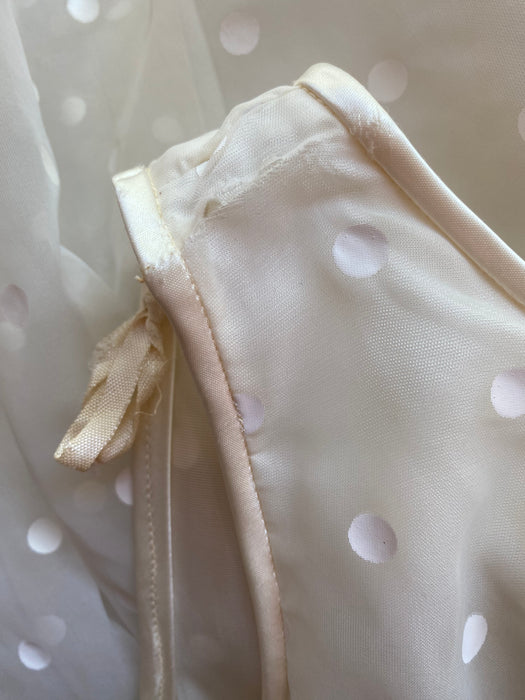 Classic 1950's Polka Dot Party Dress / Small