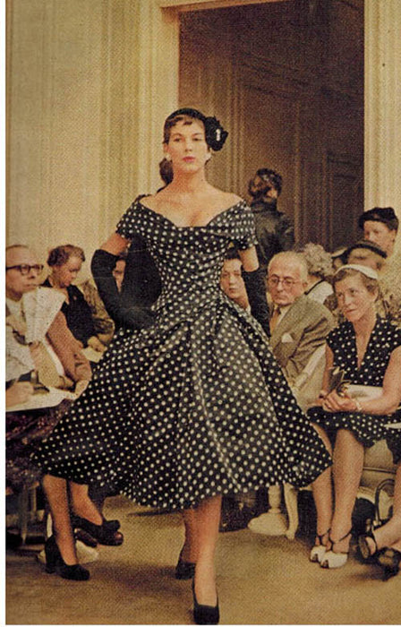 1950 polka dot outlet dress