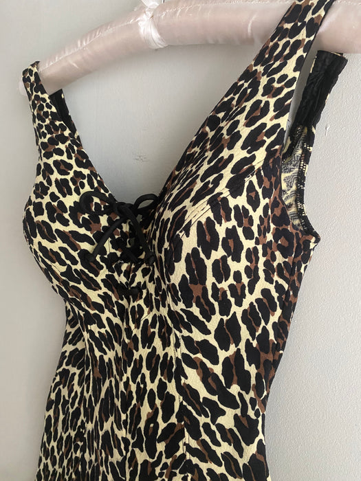 MEOW! 1960's Iconic Cole of California Leopard Print Swimsuit / SM