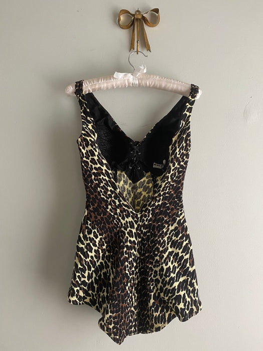 MEOW! 1960's Iconic Cole of California Leopard Print Swimsuit / SM