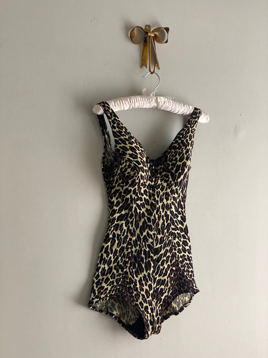 MEOW! 1960's Iconic Cole of California Leopard Print Swimsuit / SM