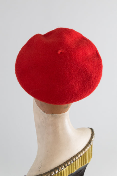 Classic Vintage Neiman Marcus Red Beret Made in France