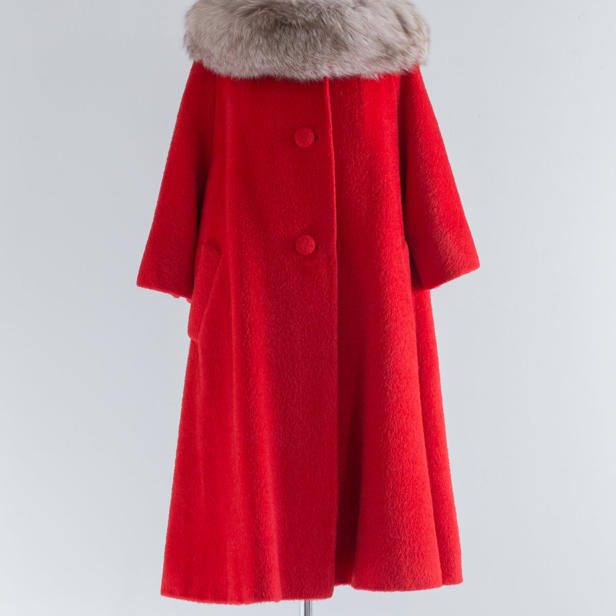 Faux fur swing coat – Crocus Coulee Reworn