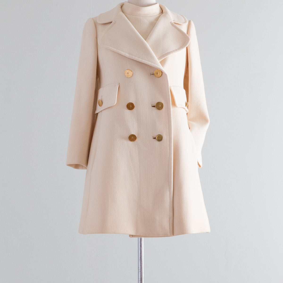 Fabulous 1960's Mod Dress & Coat Set By Gunter Project