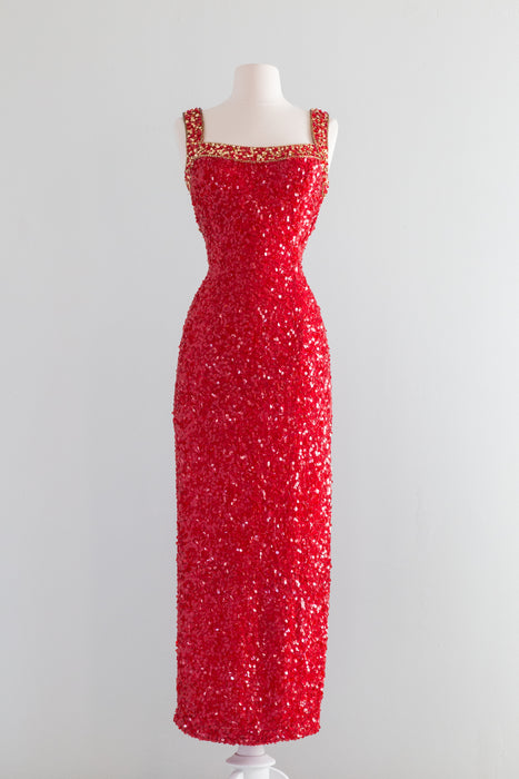 red cage dress Mare dress Kings Cage