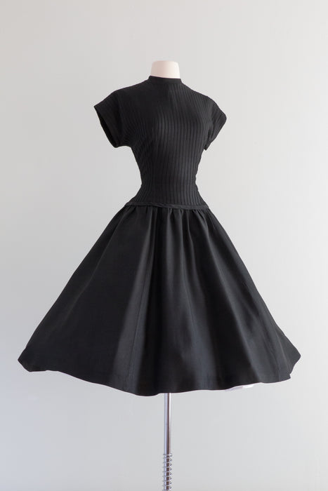 1950s black best sale cocktail dress