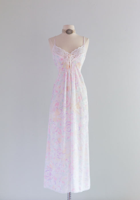 Vintage Midsummer Nights Dream Peignoir By Christian Dior / Medium