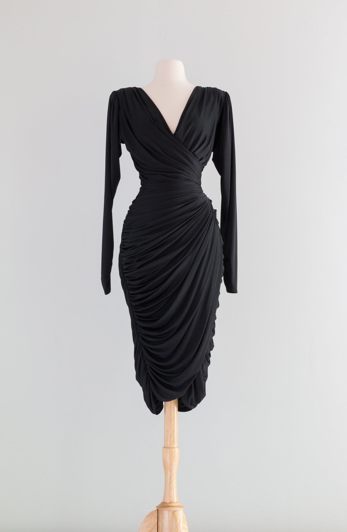 Vintage 1980's Black Vixen Dress By Tadashi / Medium – Xtabay Vintage