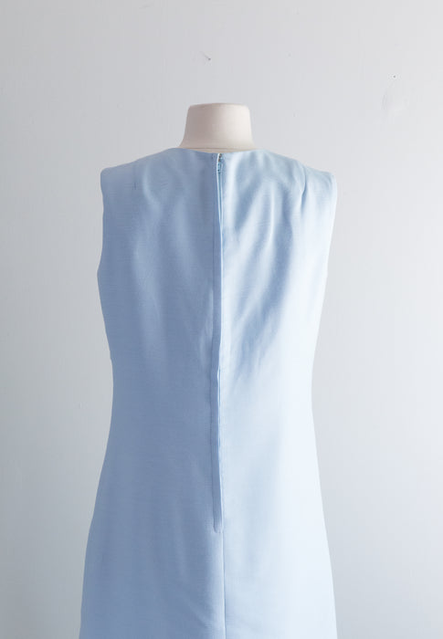 1960's Rona Mod Baby Blue Shift Dress / ML Xtabay Vintage 1960's Rona Mod Baby Blue Shift Dress / ML Xtabay Vintage