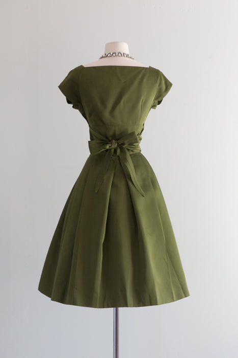 olive green cocktail dress Halter - Chic Dress - Midi Dress Wear this dress to your next formal event Olive Green Midi Formal Dress