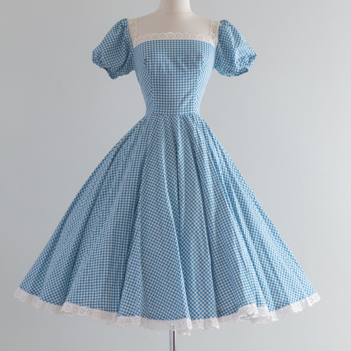 1950's American Beauty Iconic Carolyn Schnurer Gingham Summer Dress / –  Xtabay Vintage