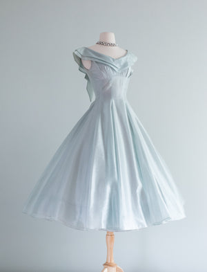 30% SALE /// Vintage 1950s Silk Organza Dress by Donald Originals | XS main image 0