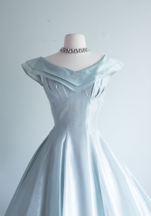 1950's Mirror Mirror Silk Organza Party Dress / XS