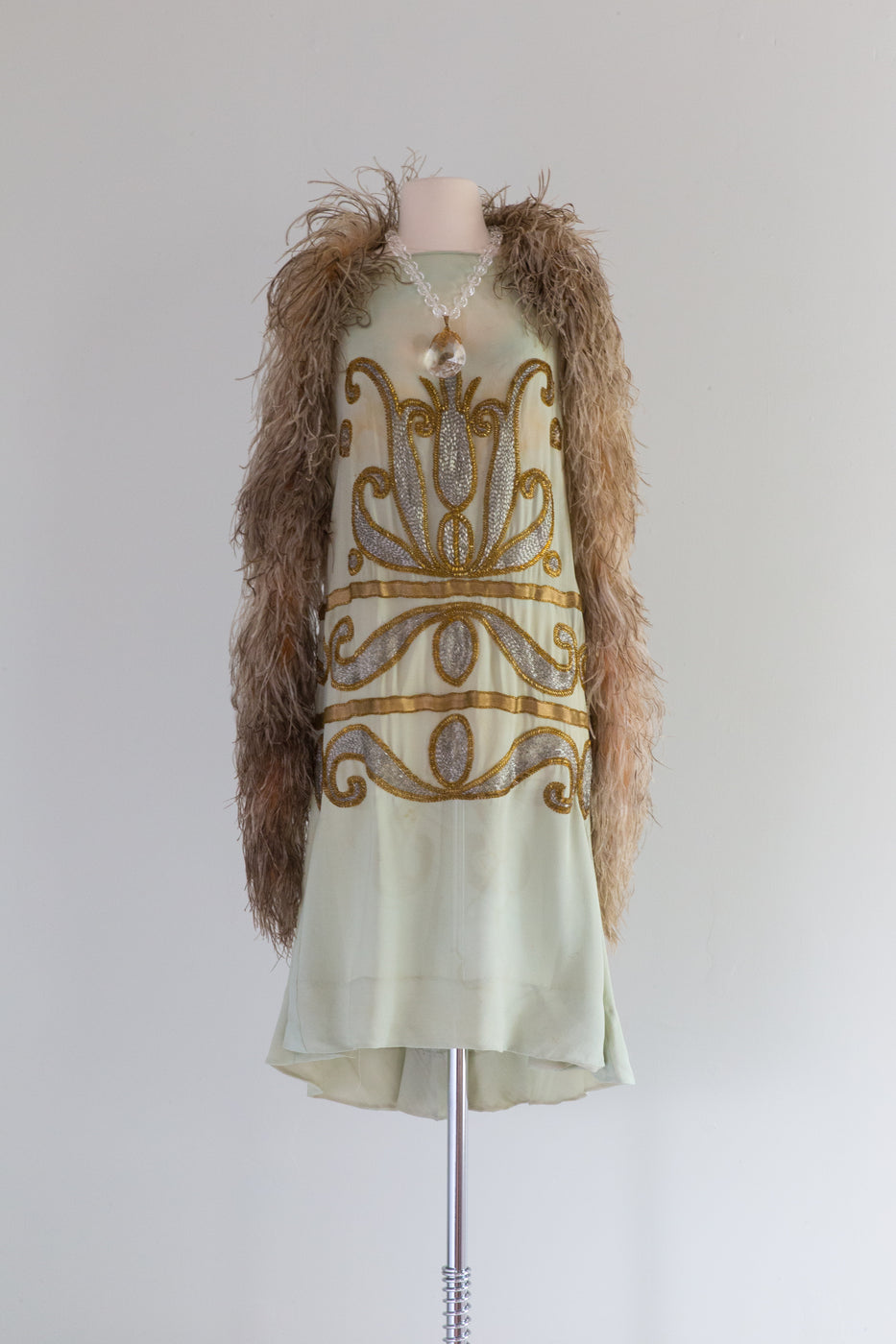 Silk Mesh Dress Absinthe
