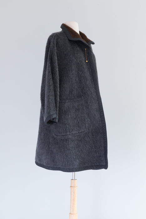ICONIC Rare 1960's Reversible Bonnie Cashin Wool Coat / M