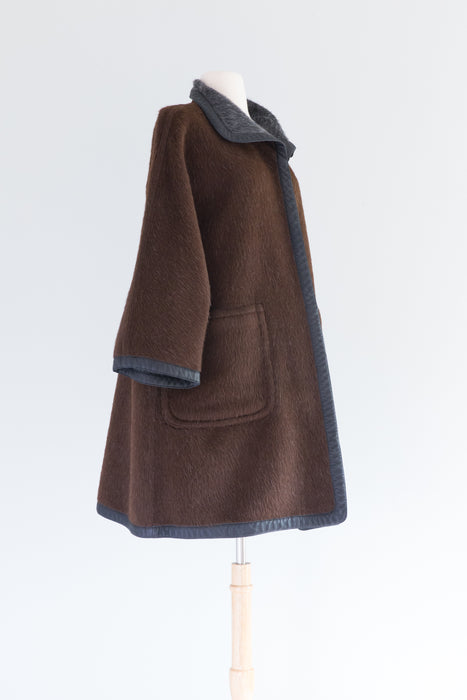 ICONIC Rare 1960's Reversible Bonnie Cashin Wool Coat / M