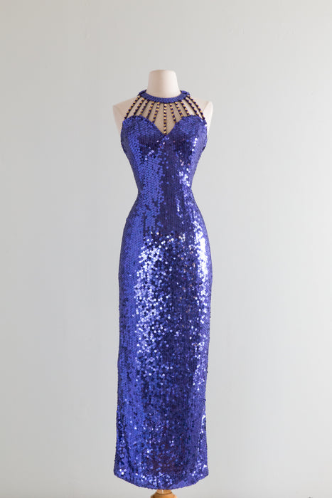Vintage Crown Royale Bombshell Evening Gown / SM