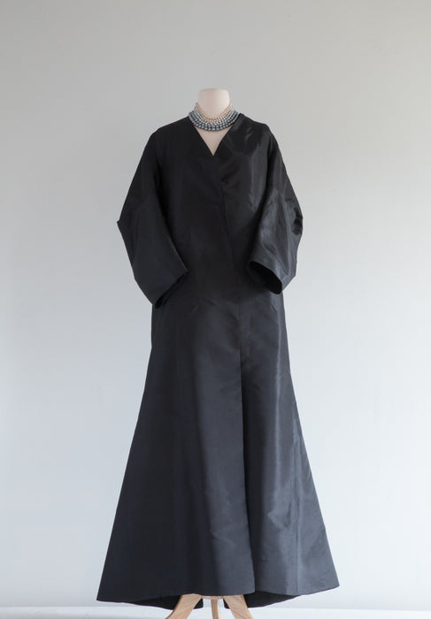 Sublime 1930's NRA (National Recovery Act) Silk Taffeta Evening Coat / Small
