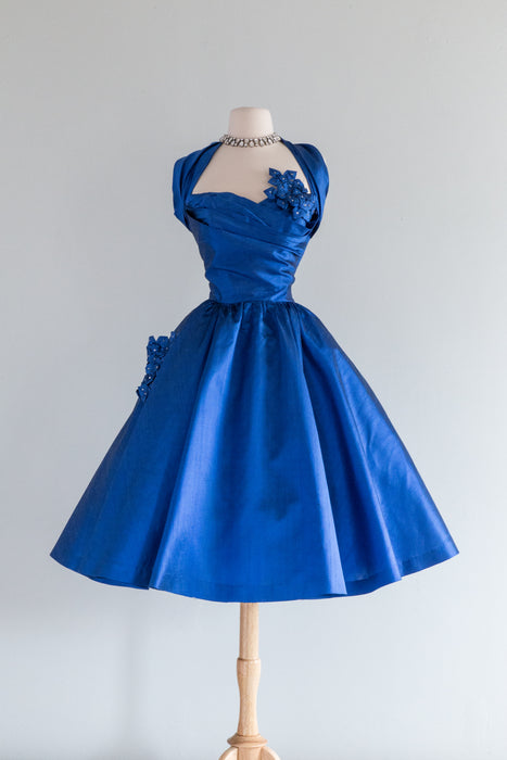 Sapphire blue evening on sale dress