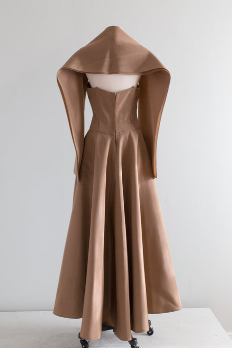 Spectacular 1950's Emma Domb Evening Gown / SM