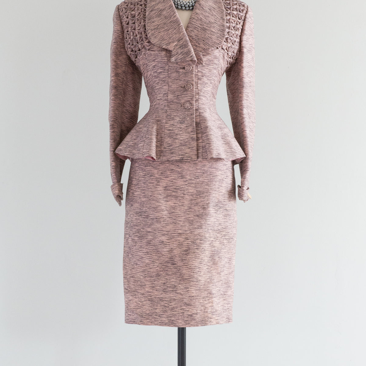 1950s Wool Camel Suit by Lilli Ann | S/M