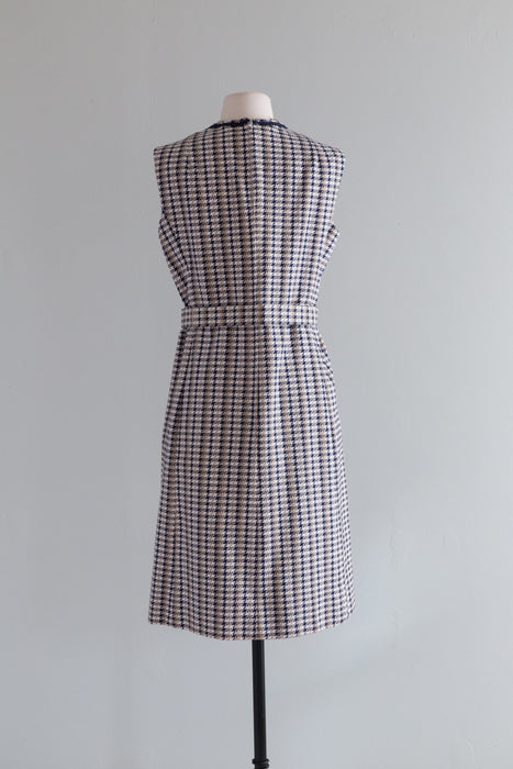 Chic Chanel Inspired 1960's Dress & Jacket Set By Abe Schrader / ML