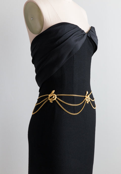 Vintage Gold Python Chain Link Belt