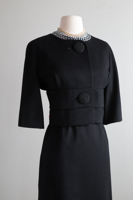 Iconic 1950's Museum Piece Couture Evening Suit By Traina-Norell / SM