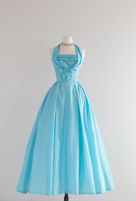 Stunning 1950's Tiffany Blue Ball Gown By Lorie Deb / Small Xtabay Vintage Stunning 1950's Tiffany Blue Ball Gown By Lorie Deb / Small Xtabay Vintage