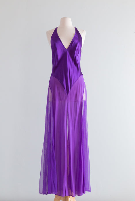 Sexy AF Y2K Victoria's Secret Purple Silk Slip Dress With Tags / L