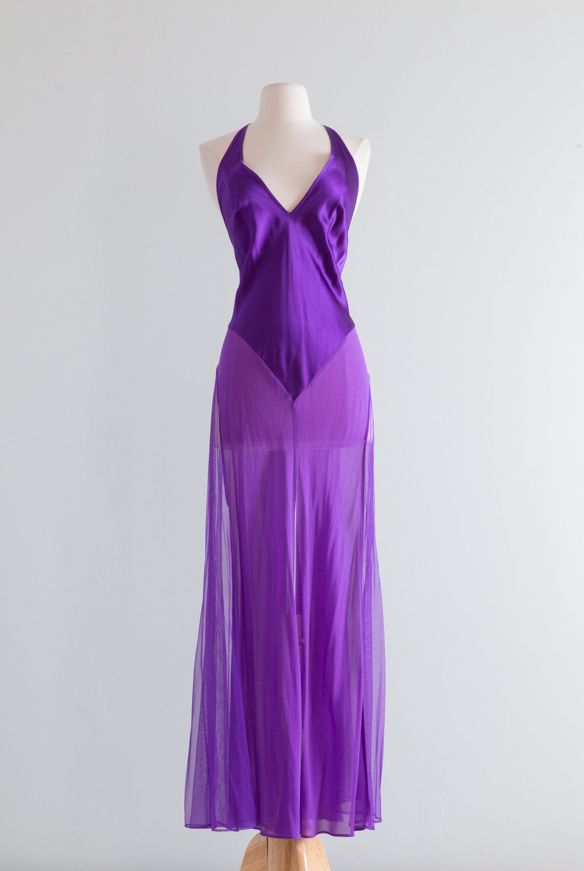 Sexy AF Y2K Victoria's Secret Purple Silk Slip Dress With Tags / L Xtabay Vintage Sexy AF Y2K Victoria's Secret Purple Silk Slip Dress With Tags / L Xtabay Vintage