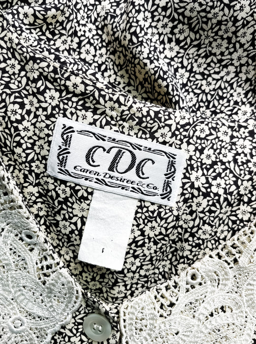 Cottagecore 90's Caren Desiree & Co. Summer Dress / Sz L