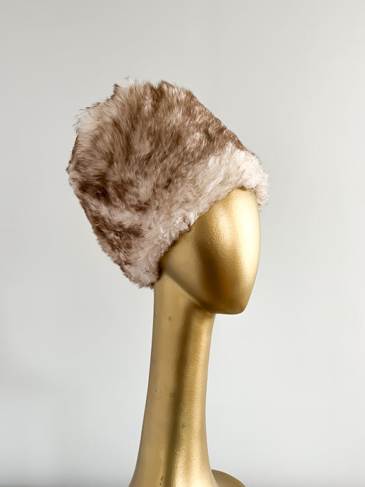 Epic 1960's Cossack Style Shearling Hat by Rozelle Furs/ OS
