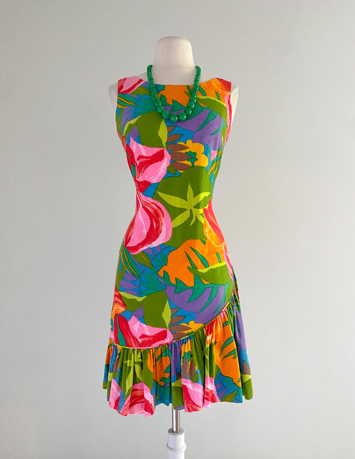 1960's Rhapsody by Glazier Print Polished Cotton Dress / Sz M – Xtabay ...