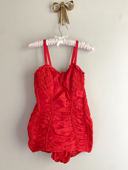 Red Hot 1950’s Swimsuit by Jantzen / Sz M/L