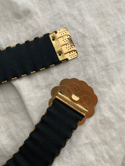 1970’s Gold Plated Stretch Belt / M/L